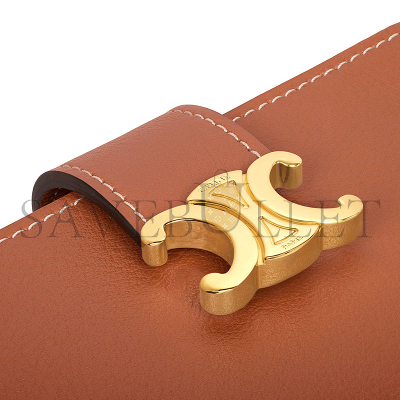 ce1i*e accordeon card holder nino in S*pple grained calfskin 10n843ghh.04lu (11*7*2.5cm)